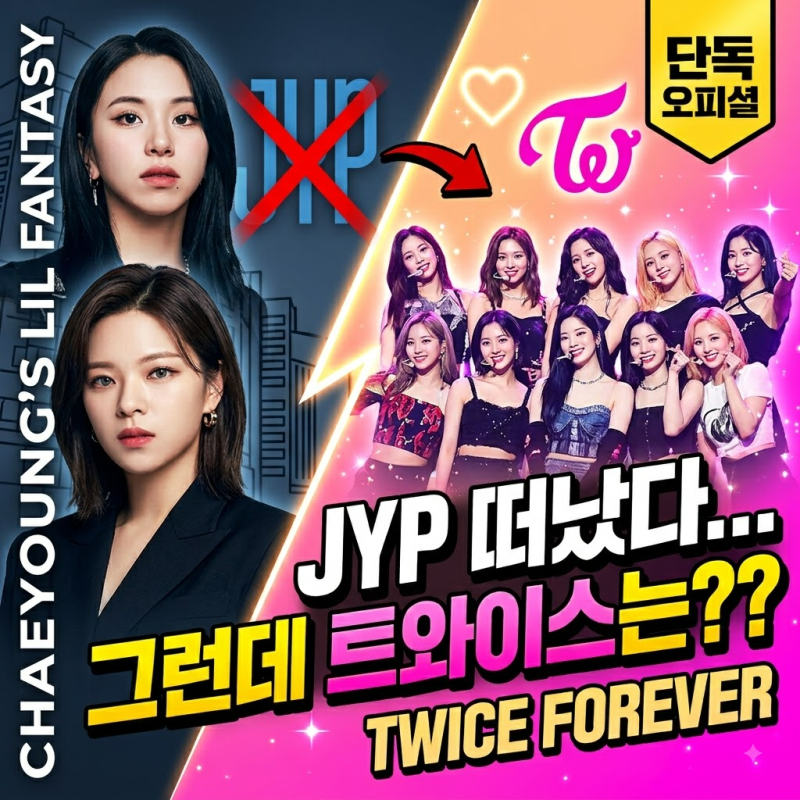 채영도 JYP 떠났다…그런데 트와이스는 그대로?