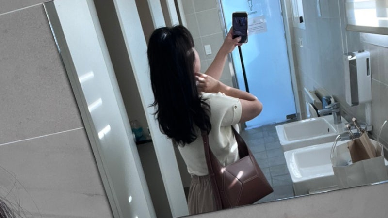 5~10만원대 직장인 출퇴근가방 추천｜찰스앤키스 나스린 지오메트릭 호보백 초콜릿 후기