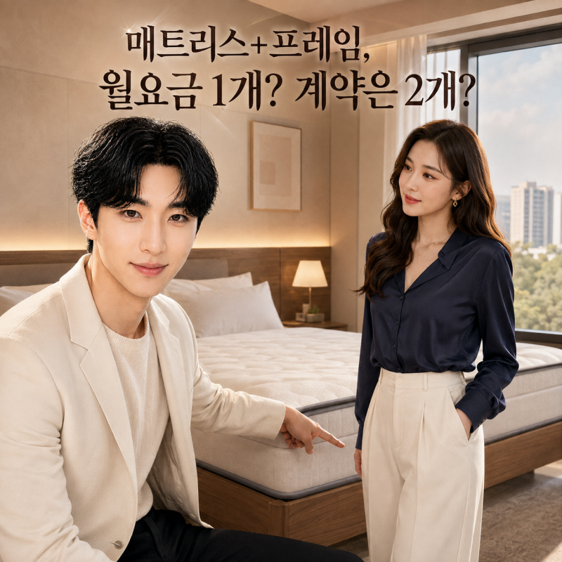 코웨이 침대 가격, 매트리스와 프레임 같이 렌탈하면 월요금이 각각 잡힐까?