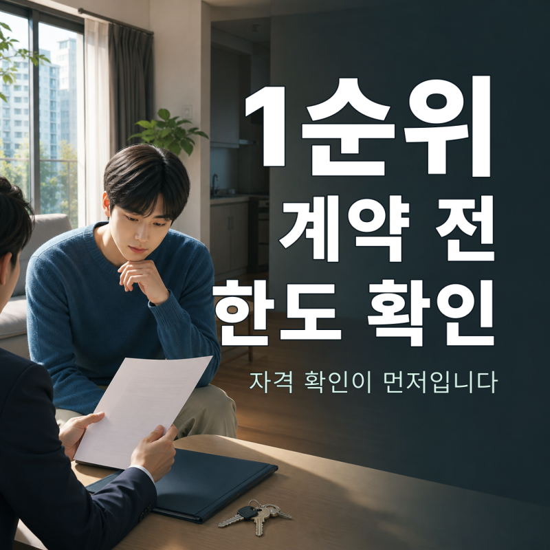 청년전세임대 1순위 수시모집, 계약 전에 한도와 자격부터