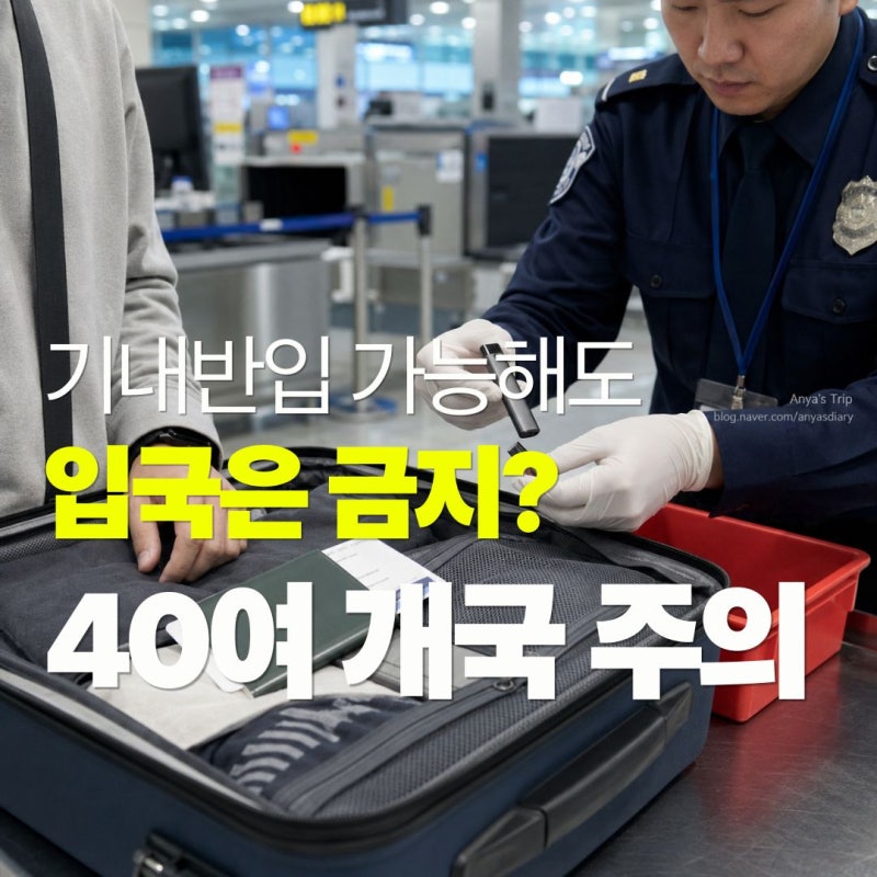 전자담배 들고 해외여행 갔다가 체포? 반입 금지 국가·경유 주의사항