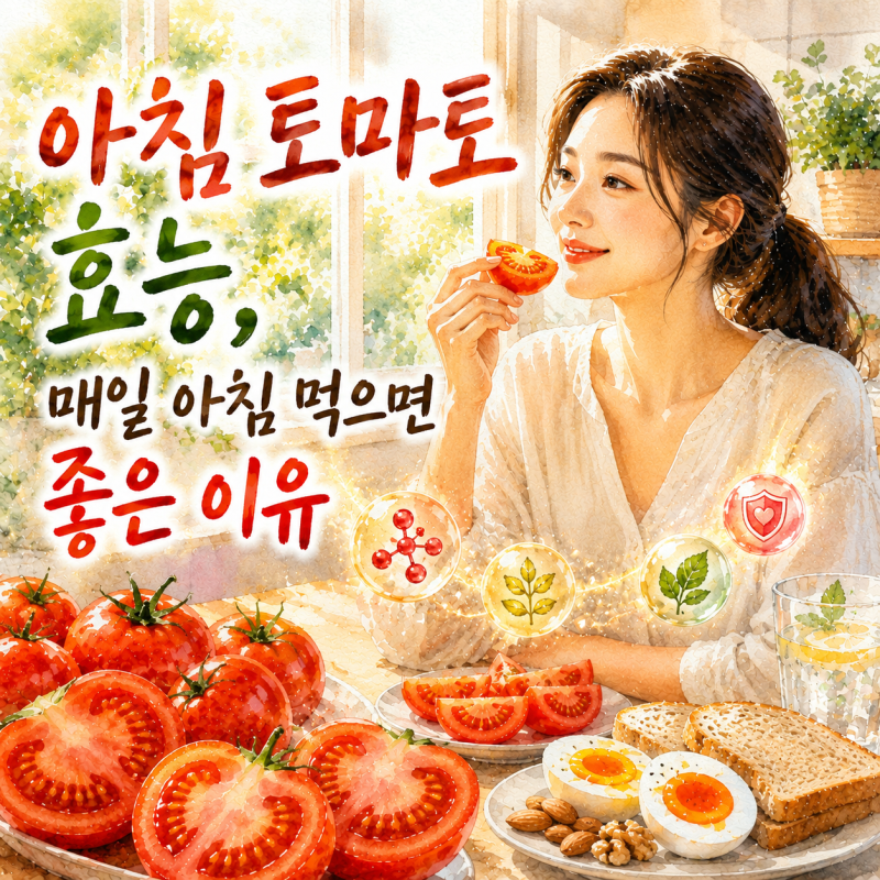 아침 토마토 효능, 매일 아침 먹으면 좋은 이유와 주의사항