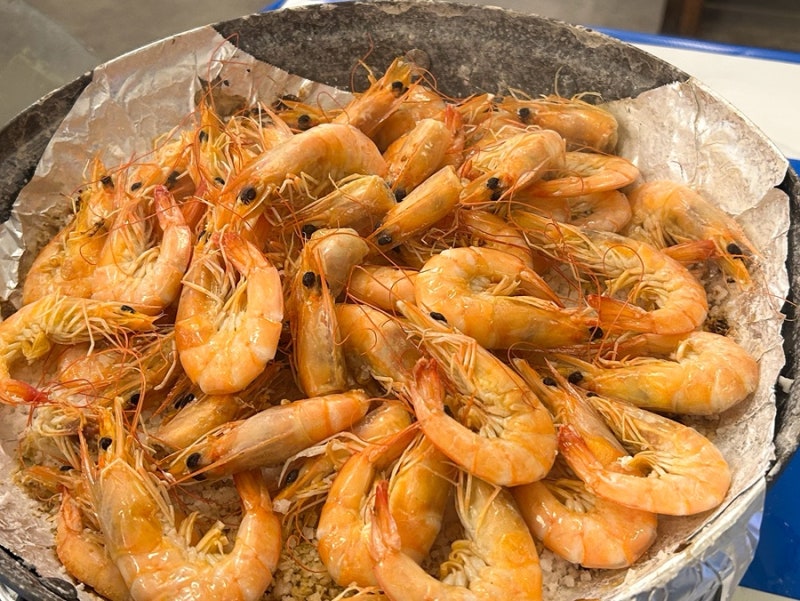 부산 일광 황금새우기장본점｜생새우회, 새우구이 1kg 45000원
