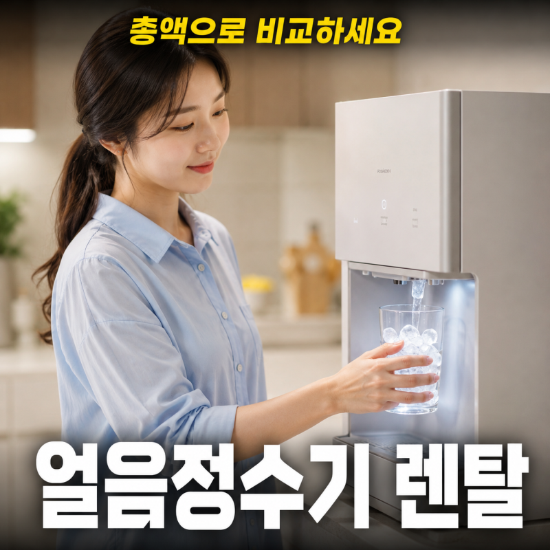 얼음정수기렌탈가격비교 브랜드별 조건 정리