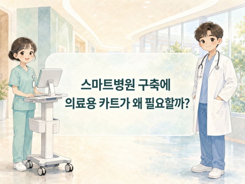 스마트병원 구축에 의료용 카트가 왜 필요할까? 어고트론 헬스케어 솔루션