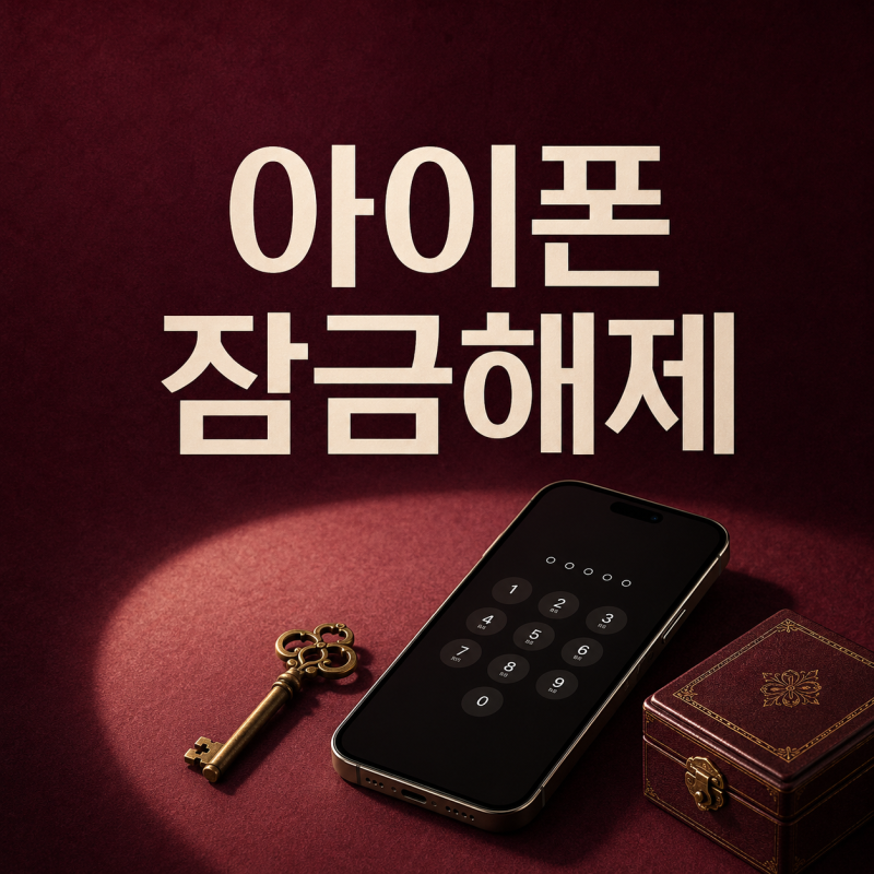아이폰 잠금해제 고인 핸드폰 비밀번호 풀기