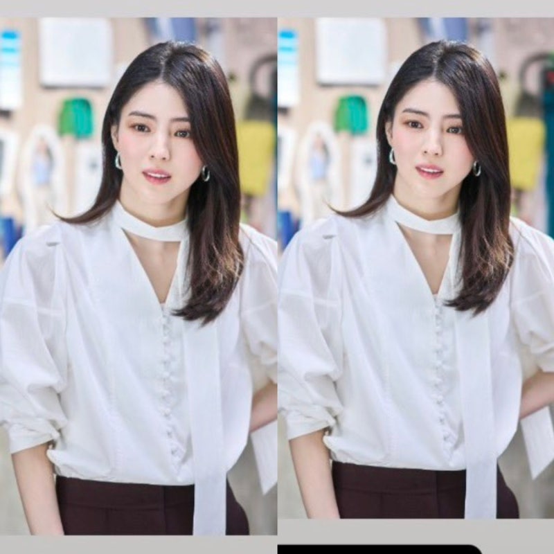 한소희 인스스 인턴 스카프 블라우스 정보