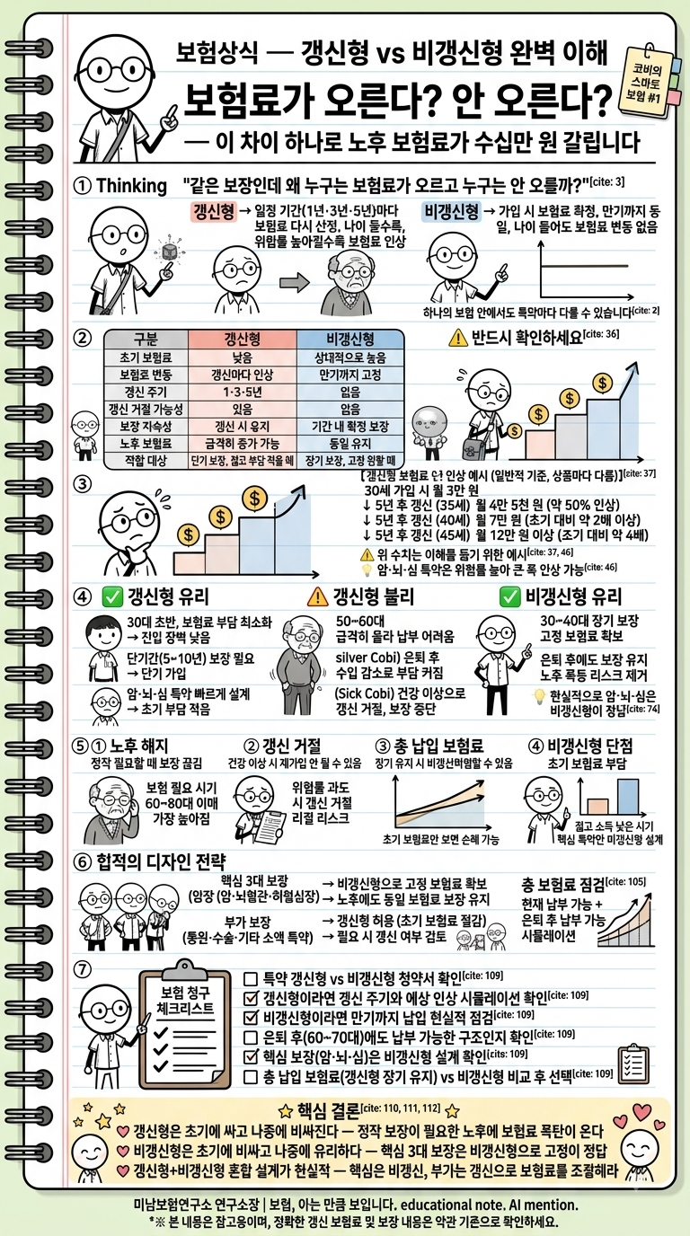 갱신형 vs 비갱신형 완벽 이해 한눈에 정리☆