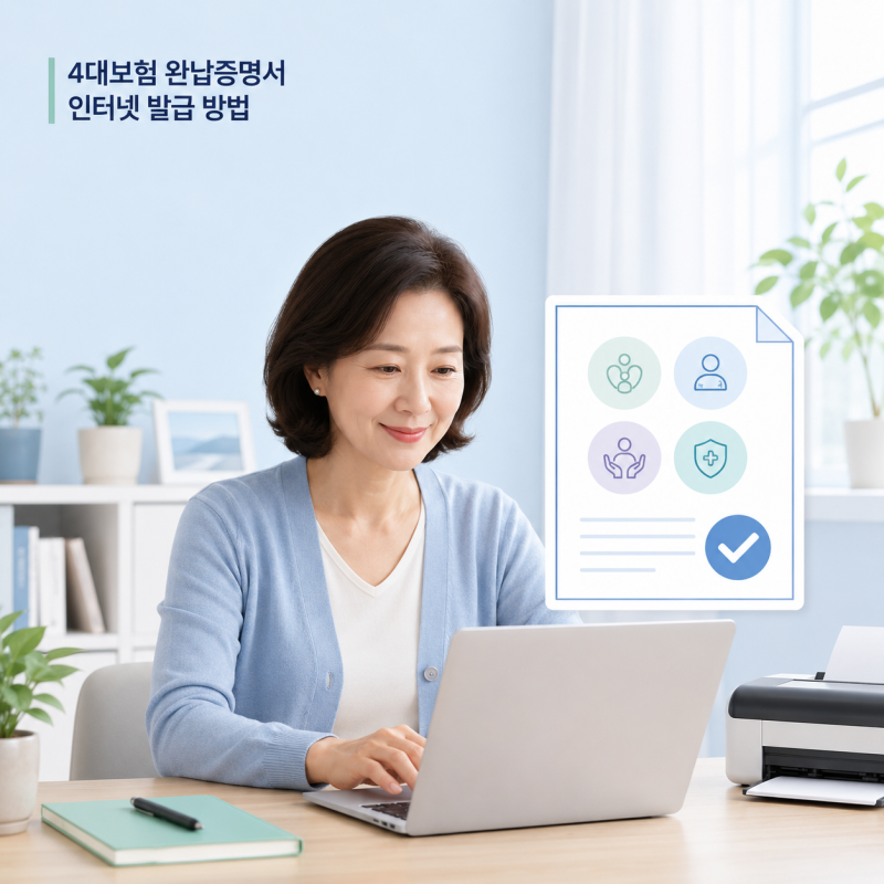 4대보험 완납증명서 발급 방법｜개인과 사업장 발급처가 달라요