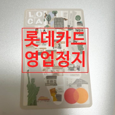 롯데카드 영업정지 사태와 LOCA LIKIT 1.2 단종 정보