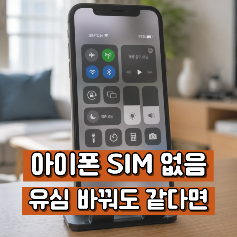 아이폰 심없음 오류, 유심 인식 안 될 때 먼저 볼 3단계
