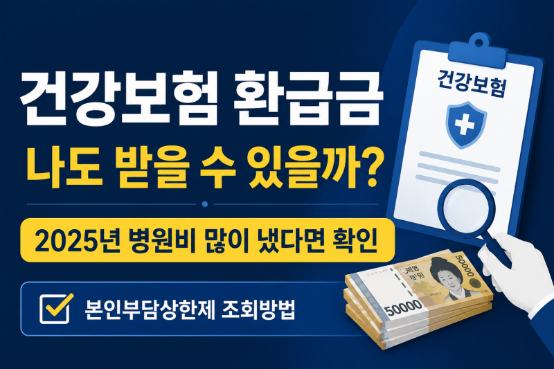 건강보험 환급금 조회해보세요｜2026 본인부담상한제 병원비 돌려받는 방법