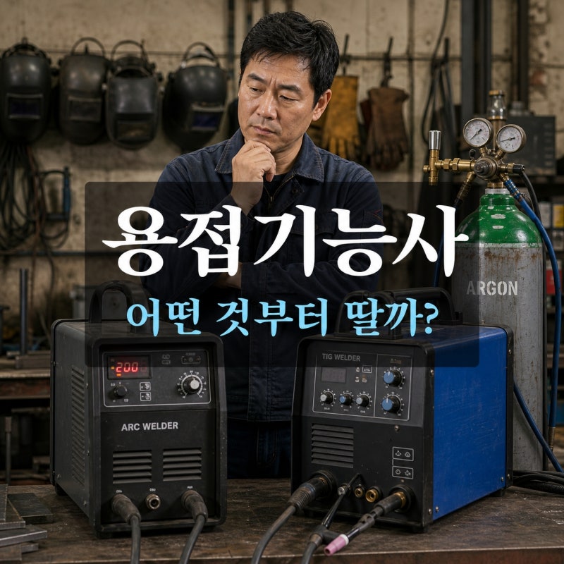 피복아크용접기능사 vs 가스텅스텐아크용접기능사 비교, 취업 목표별 취득 순서