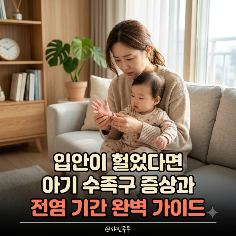 "입안이 헐었다면" 아기 수족구 증상 특징과 전염 기간 격리 방법 총정리