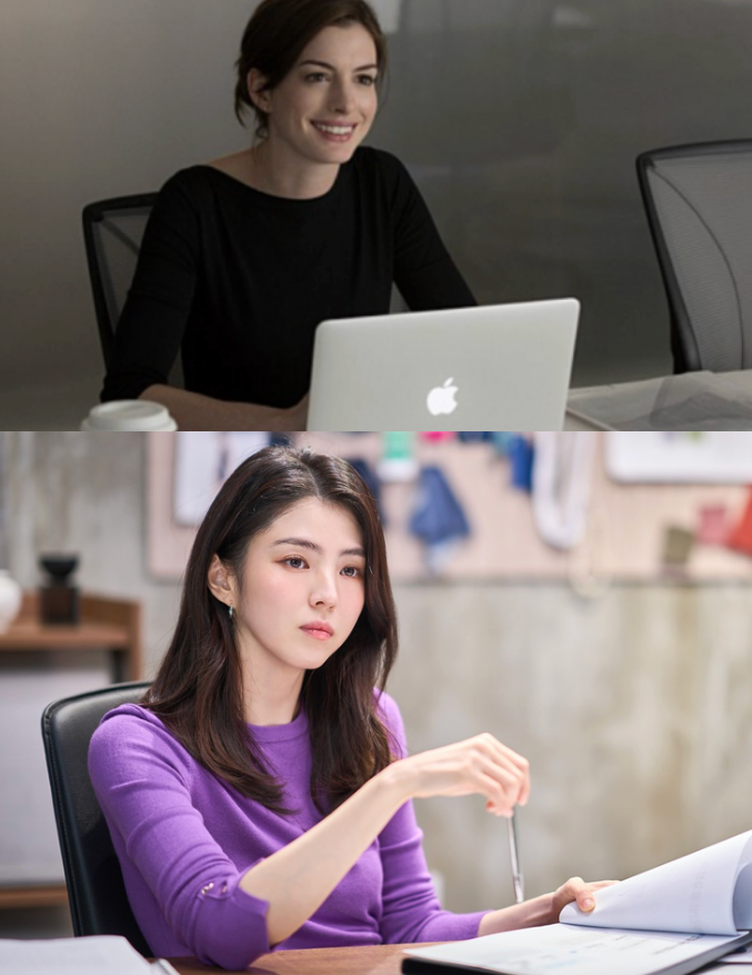 앤 해서웨이 뛰어넘을까? <b>한소희</b> 표 한국판 <<b>인턴</b>> 패션