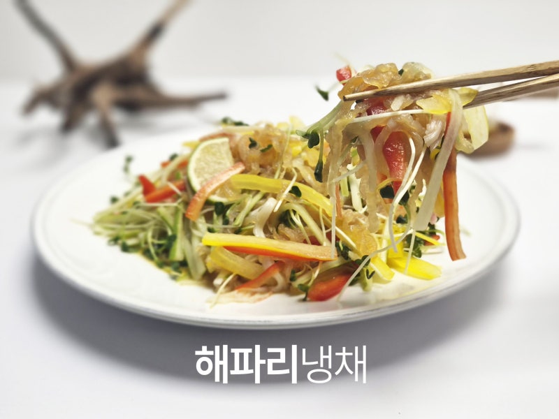 여름음식 해파리냉채 만들기 냉채소스 레시피 손님초대요리