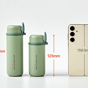 오슬로 브리오슈 미니텀블러 150ml, 가볍게 들고 다니기 좋은 아이보리 텀블러