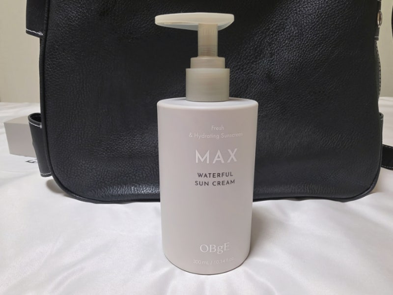 오브제 맥스 워터풀 선크림 300ml 후기｜대용량 선크림 SPF50+ PA++++ 직접 써본 리뷰