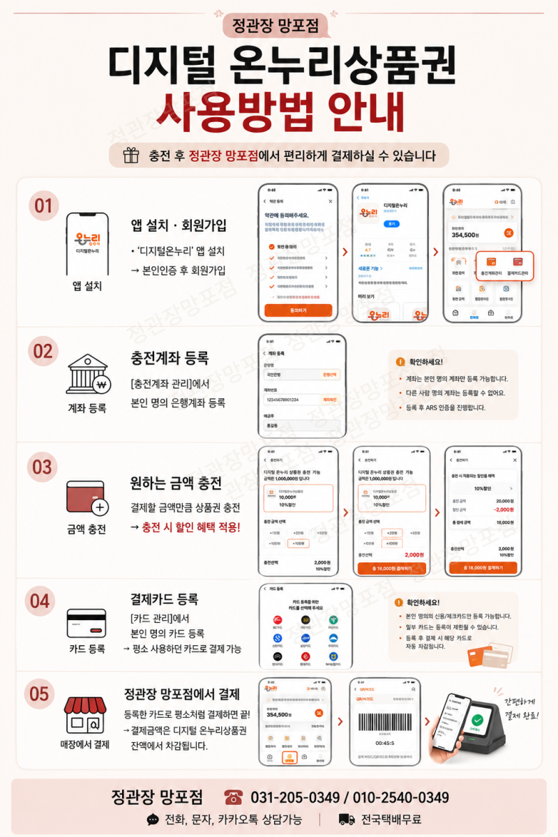 디지털 온누리상품권 사용방법 | 앱 설치부터 충전·카드등록·결제까지 총정리 | 태장사거리....