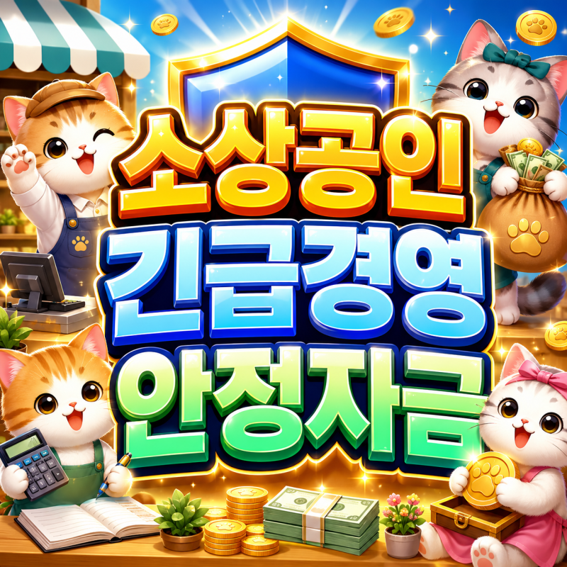2026 소상공인긴급경영안정자금 최대 1억원 혜택 재해피해 연 2.0% 저금리와 경영애로 7000만원 ....