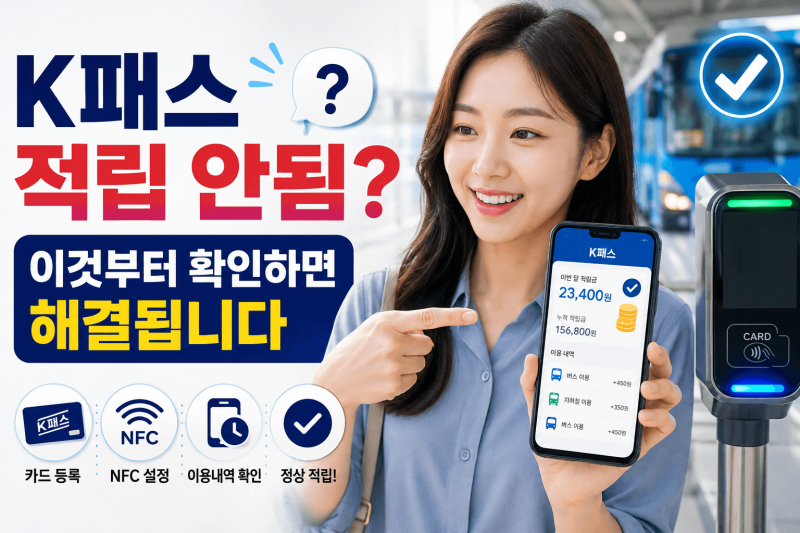 K패스 적립 안됨? 이것부터 확인하면 해결됩니다