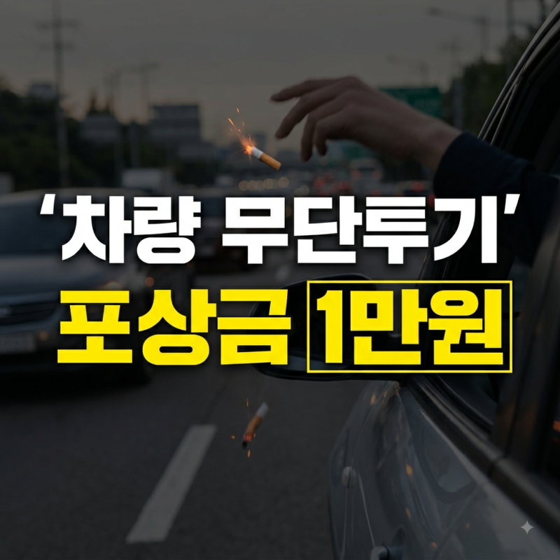차량 쓰레기 무단투기 과태료와 벌금 및 포상금 기준총정리(+카톡 1분 신고방법)