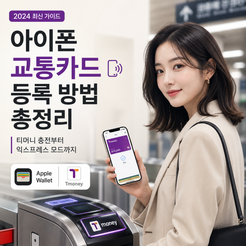 아이폰 교통카드 등록 방법 총정리 | 티머니 충전부터 익스프레스 모드까지