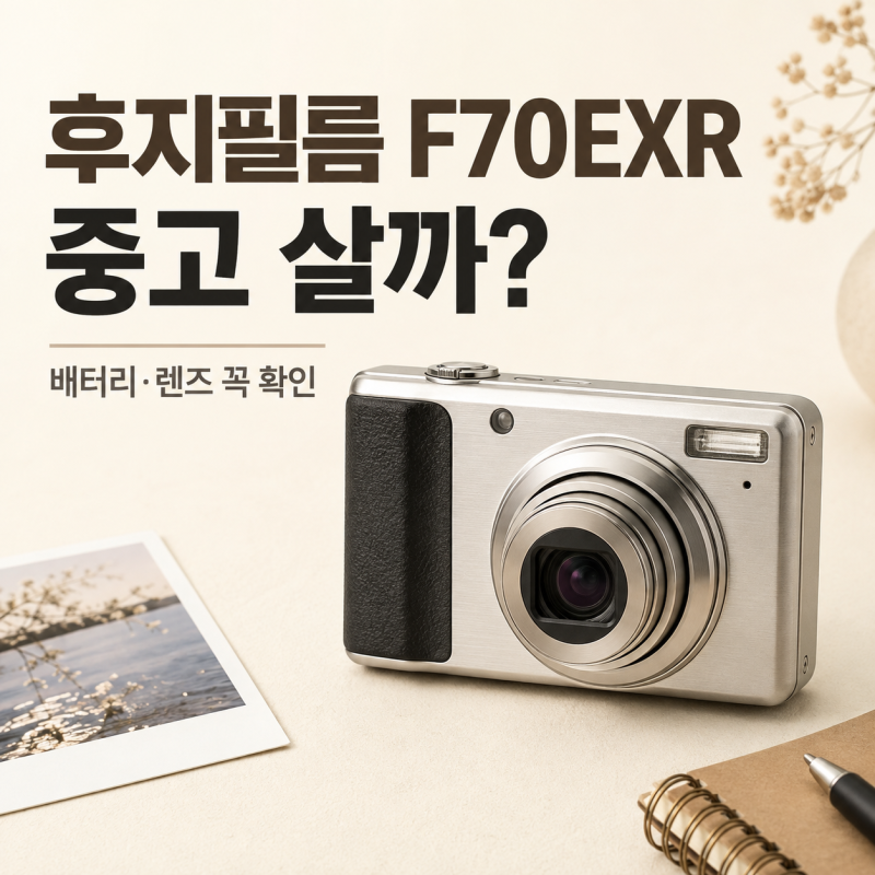 후지필름 F70EXR 중고 살까｜배터리·메모리·렌즈 꼭 확인할 것