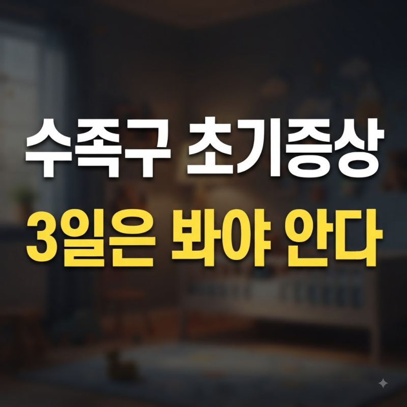 수족구 초기증상 아기 수족구 전염기간, 격리 해제 기준까지 총정리+ 성인 어린이 수족구증....