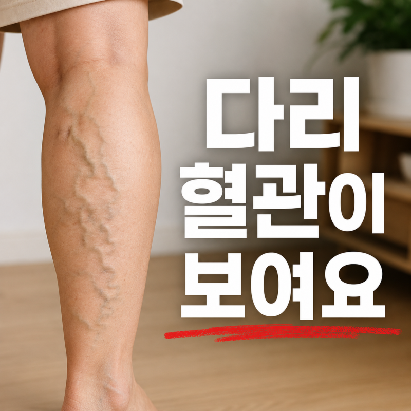다리 혈관이 울퉁불퉁하게보이기 시작했습니다— 하지정맥류 이야기