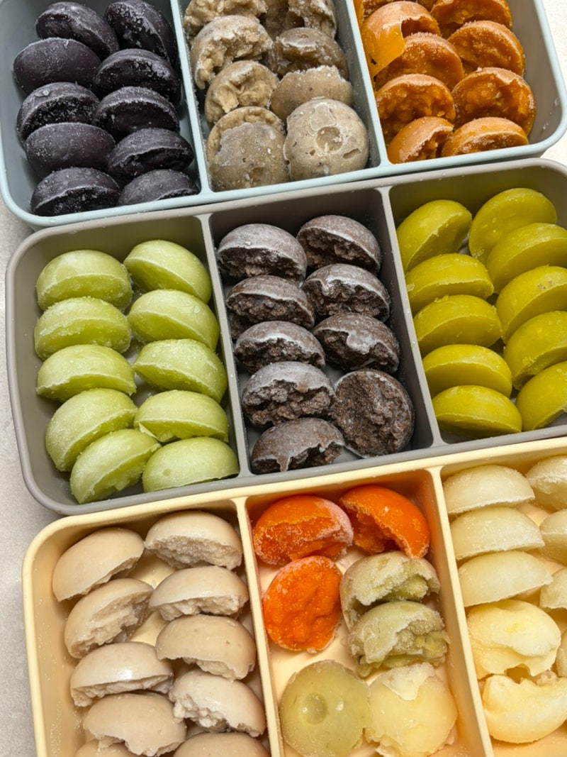 마이아두유제조기 토핑이유식ㅣ초기, 중기 이유식 가지 새송이버섯 고구마 양파 큐브 레시....
