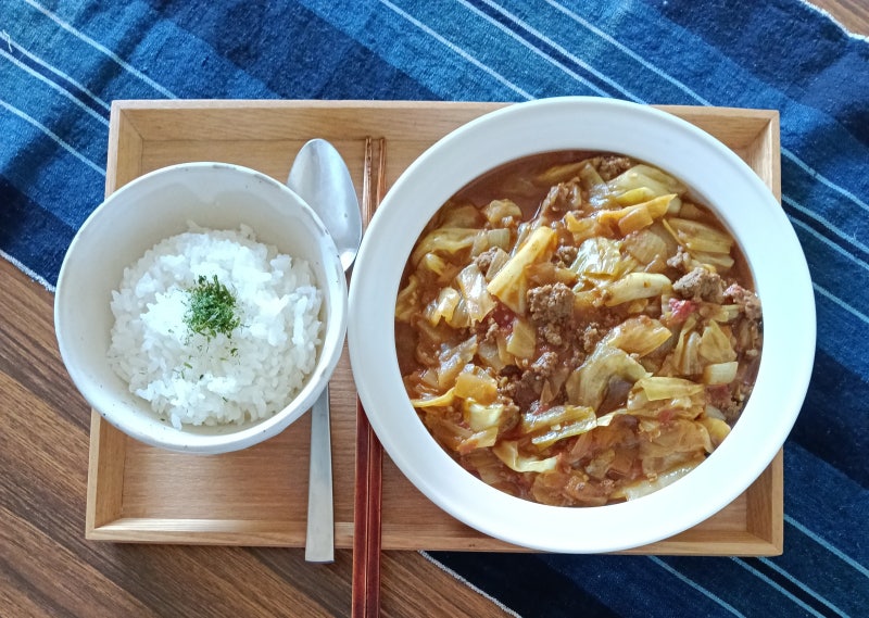 양배추 카레 만드는 법 무순분 드라이 키마 카레 레시피