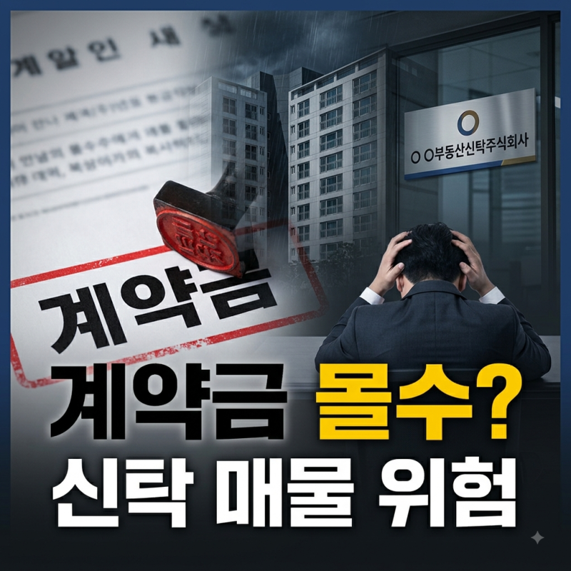 "등기부 깨끗하던데요?" 부동산 신탁 매물 주인은 따로 있습니다, 계약금을 지키는 안전장치 ....