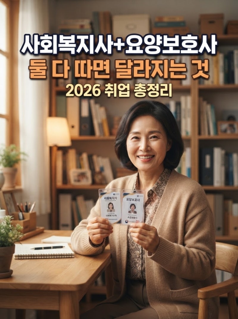 사회복지사 요양보호사 둘 다 취득하면 달라지는 것 5가지