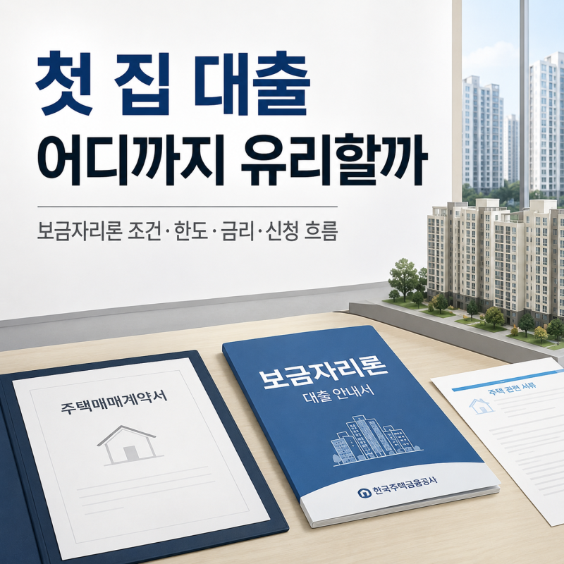 “첫 집 마련인데 이걸 안 본다고?” 보금자리론 대출 얼마나 유리하길래