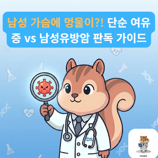 [전문의] 남성 가슴에 봉오리가 만져지고 아프다면? 여성형유방증 원인 약물부터 유방암 구....