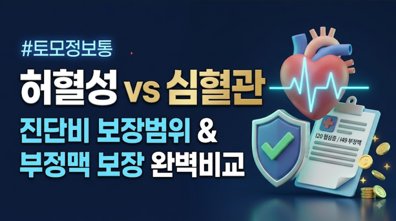 “협심증인 줄 알았는데 부정맥?” 허혈성 vs 심혈관 진단비 보장 차이 총정리