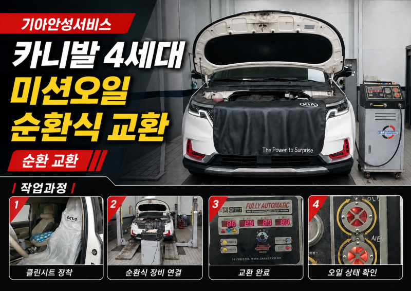 안성 종합정비 │ 21년식 카니발 4세대 순환식 미션오일 교환! │ 기아안성서비스