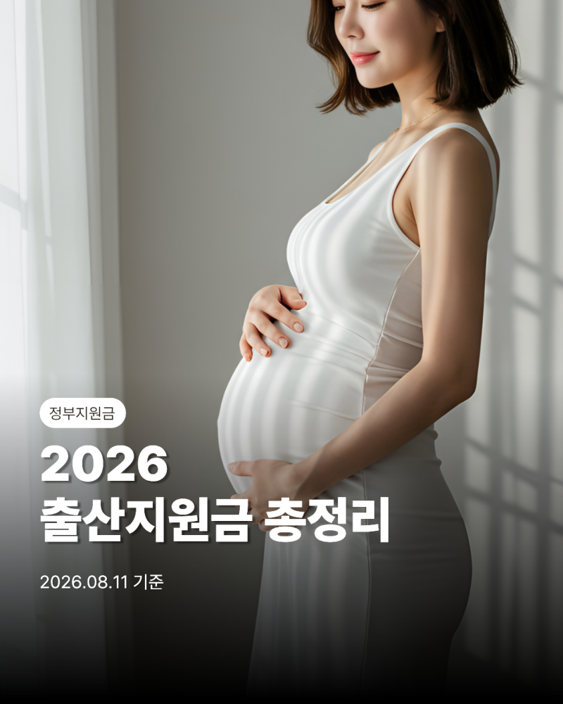 [2026 출산 정부지원금 총정리] 임신부터 육아까지 시기별 놓치면 안 되는 혜택과 체크리스트