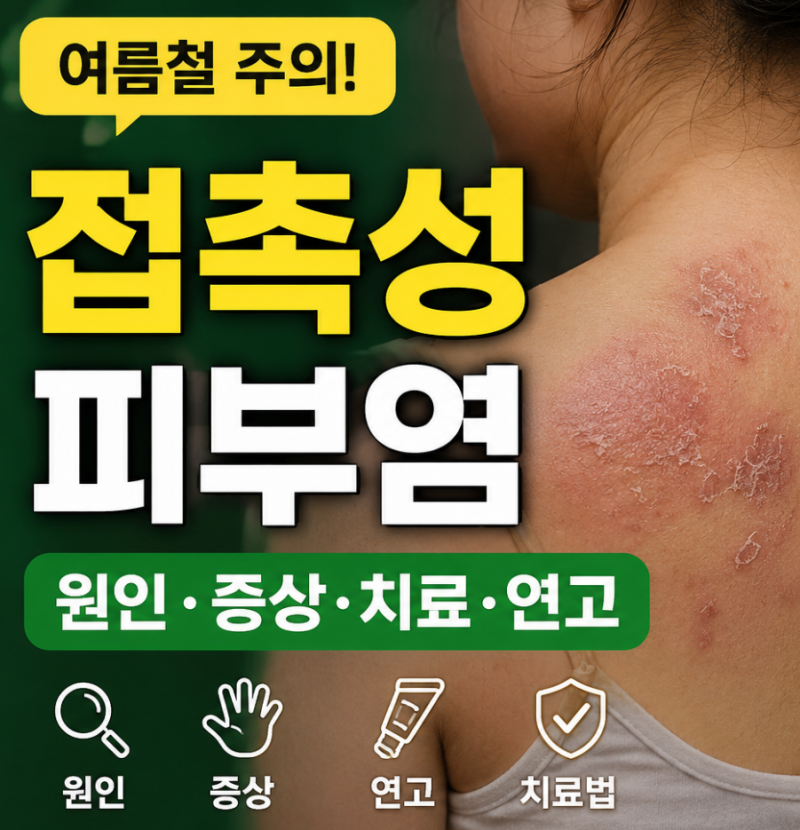 접촉성 피부염 원인 뭘까? 증상부터 연고·치료까지 정리