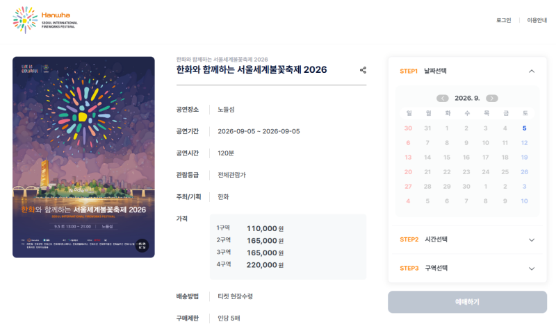 서울 불꽃놀이, 여의도 서울세계불꽃축제 명당 자리