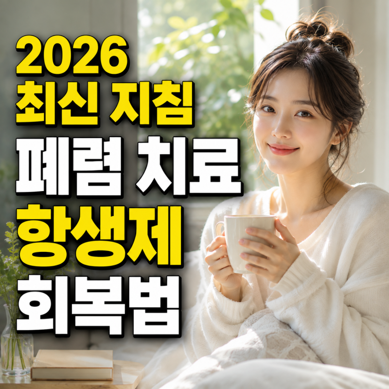 폐렴 치료 2026 최신 지침으로 확인하는 항생제와 회복법