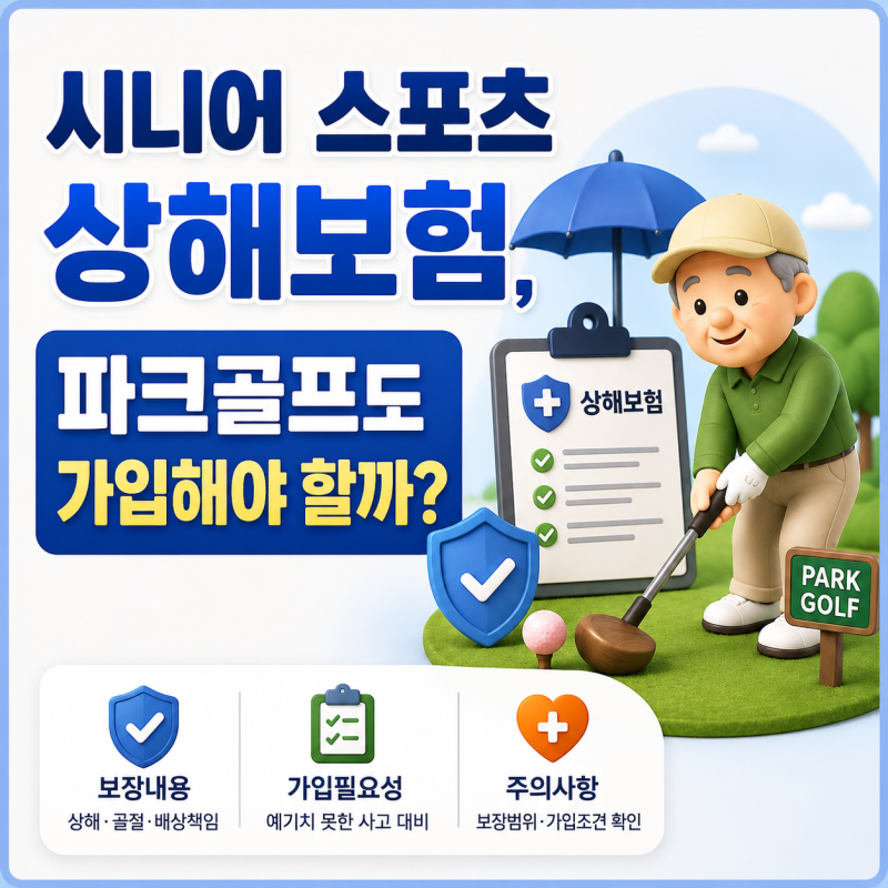 파크골프 부상 실제 사례로 보는 시니어 상해보험 보장범위 비교