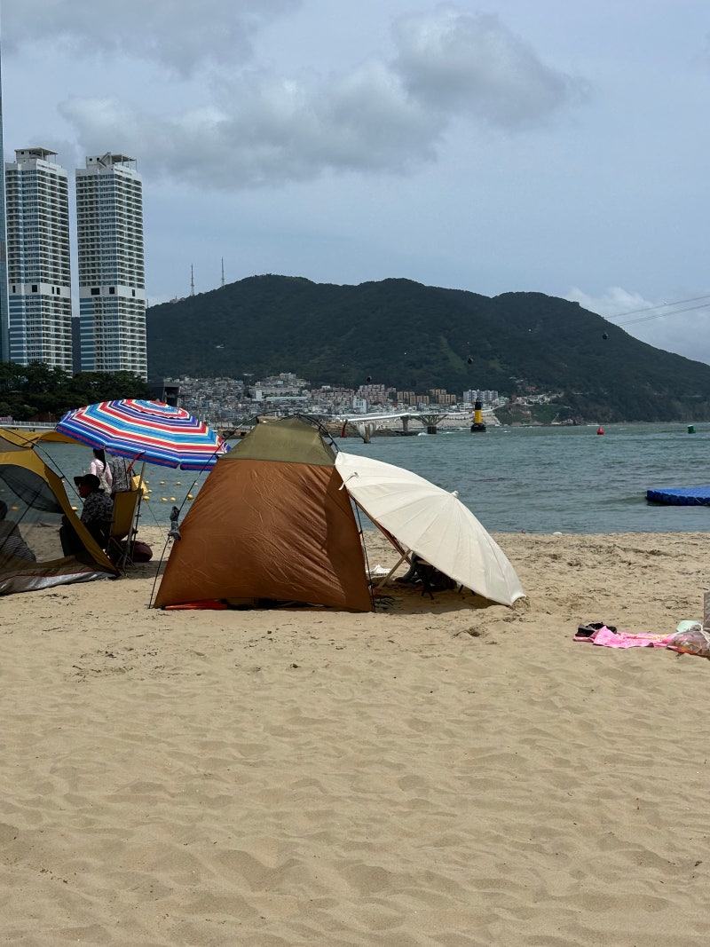 子供と行く釜山松島海水浴場正直レビュー、パラソル無料ゾーンからキッズプールまで