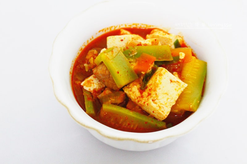 돼지고기 애호박찌개 황금레시피 고기 애호박 돼지찌개 만들기 새우젓