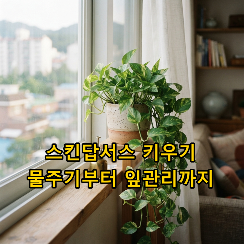 스킨답서스 키우기, 물주기부터 잎 관리까지 총정리