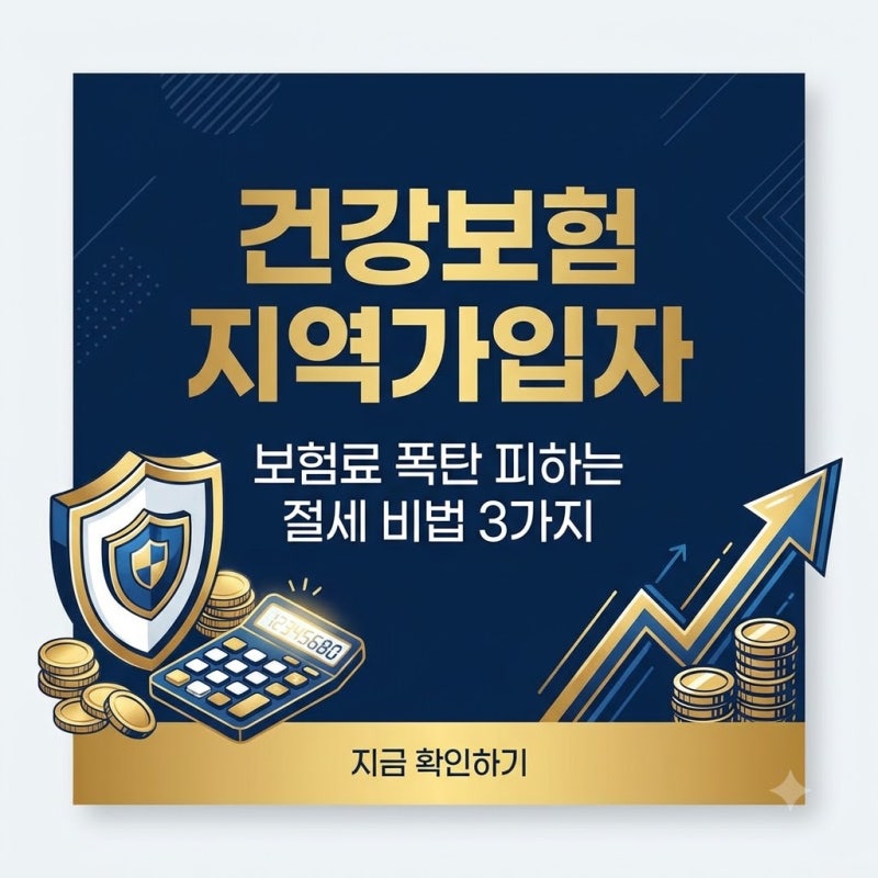 건강보험 지역가입자 보험료 폭탄 피하는 절세 비법 3가지