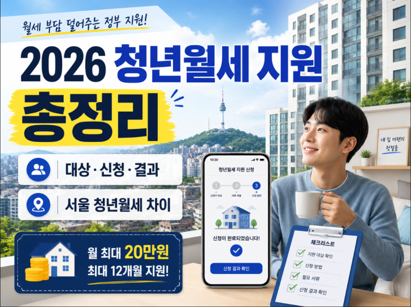 2026 청년월세 지원 총정리｜대상·신청·결과·서울 청년월세 차이