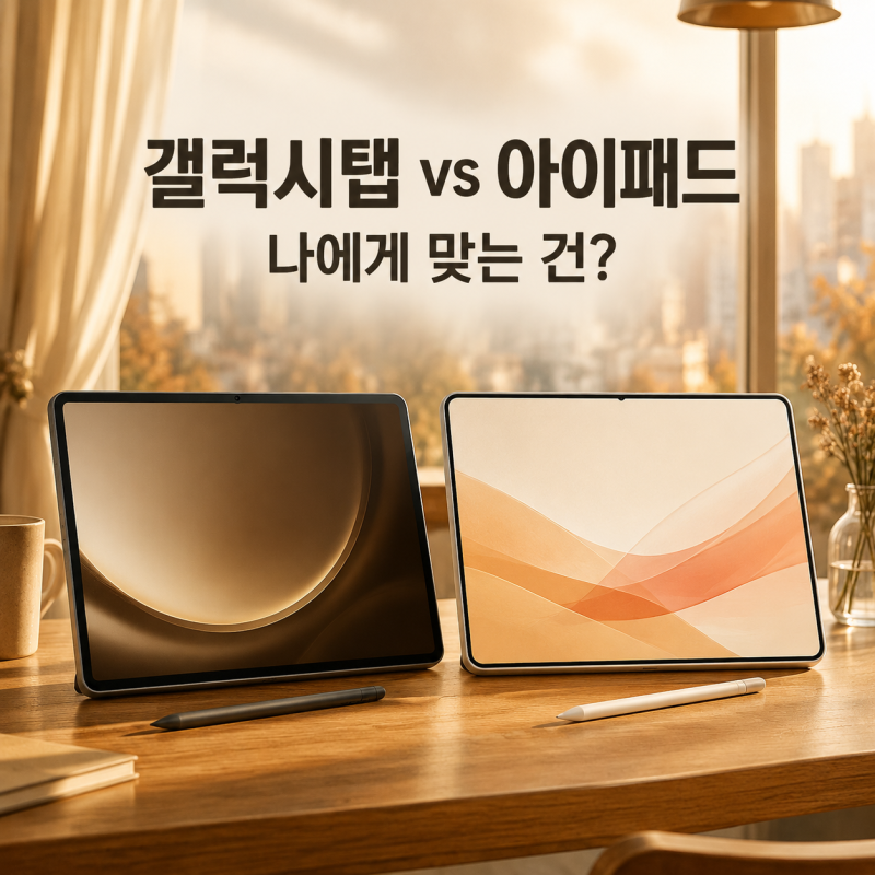 갤럭시탭 아이패드 차이｜필기·영상·그림·업무 비교