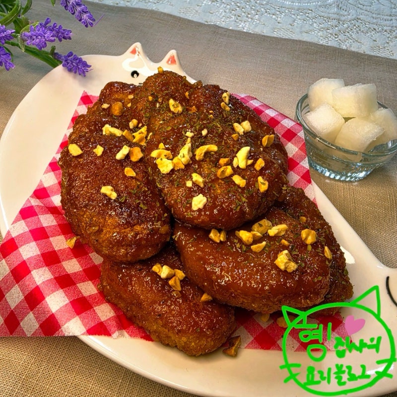 홈메이드 교촌 치킨! 허니콤보치킨너겟 만들기~교촌 허니치킨 레시피 교촌 허니치킨 소스 허....